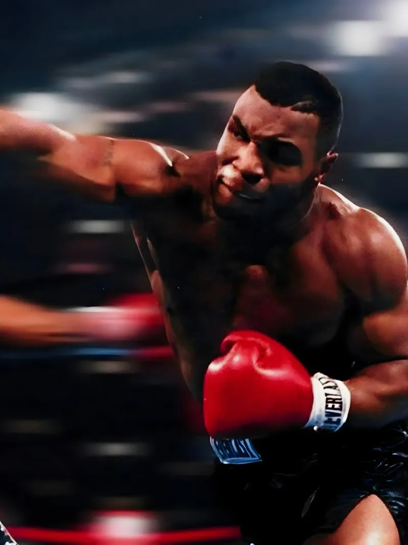 "Mike Tyson pellicola backlit da Low poly art