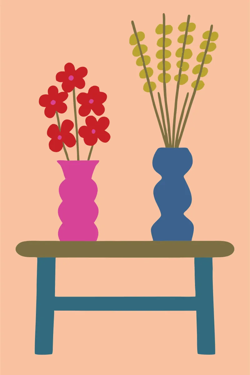 Vaso per fiori estetico pellicola backlit da TRENDY POSTER SHOP