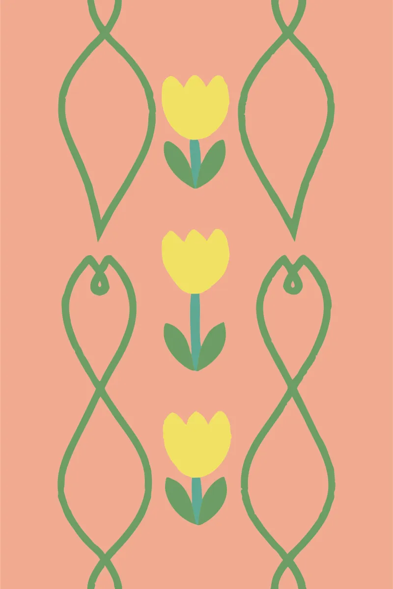 Modello a fiori poster da TRENDY POSTER SHOP