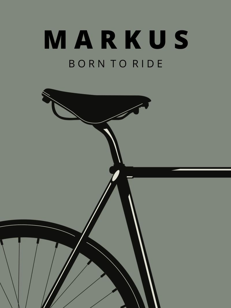 Bike Poster von Kartenliebe