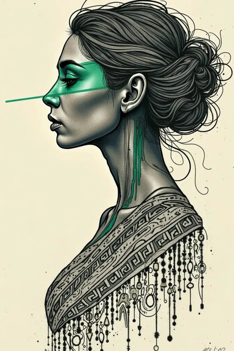 Lignaggio in Emerald 2 poster da Dustlight Atelier