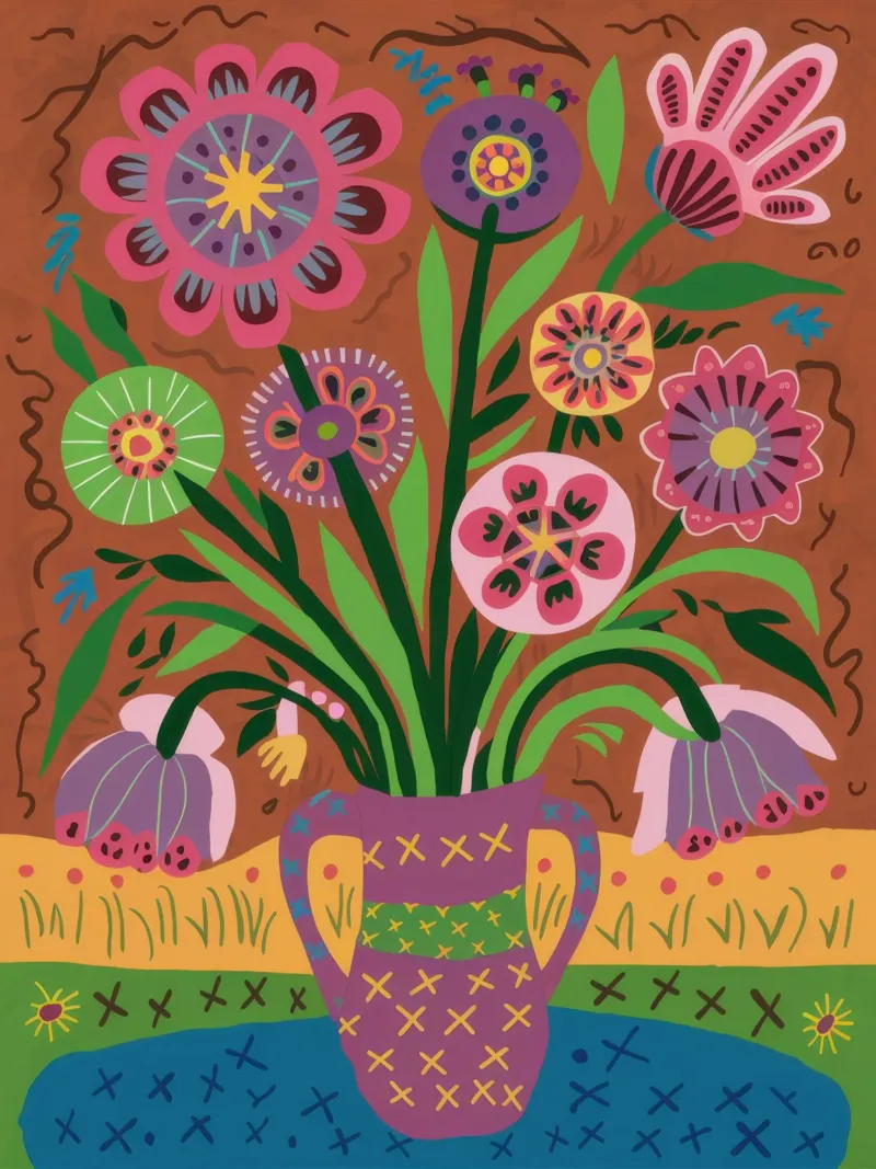 Floral Cat Vase backlit film by Sentinel Glow