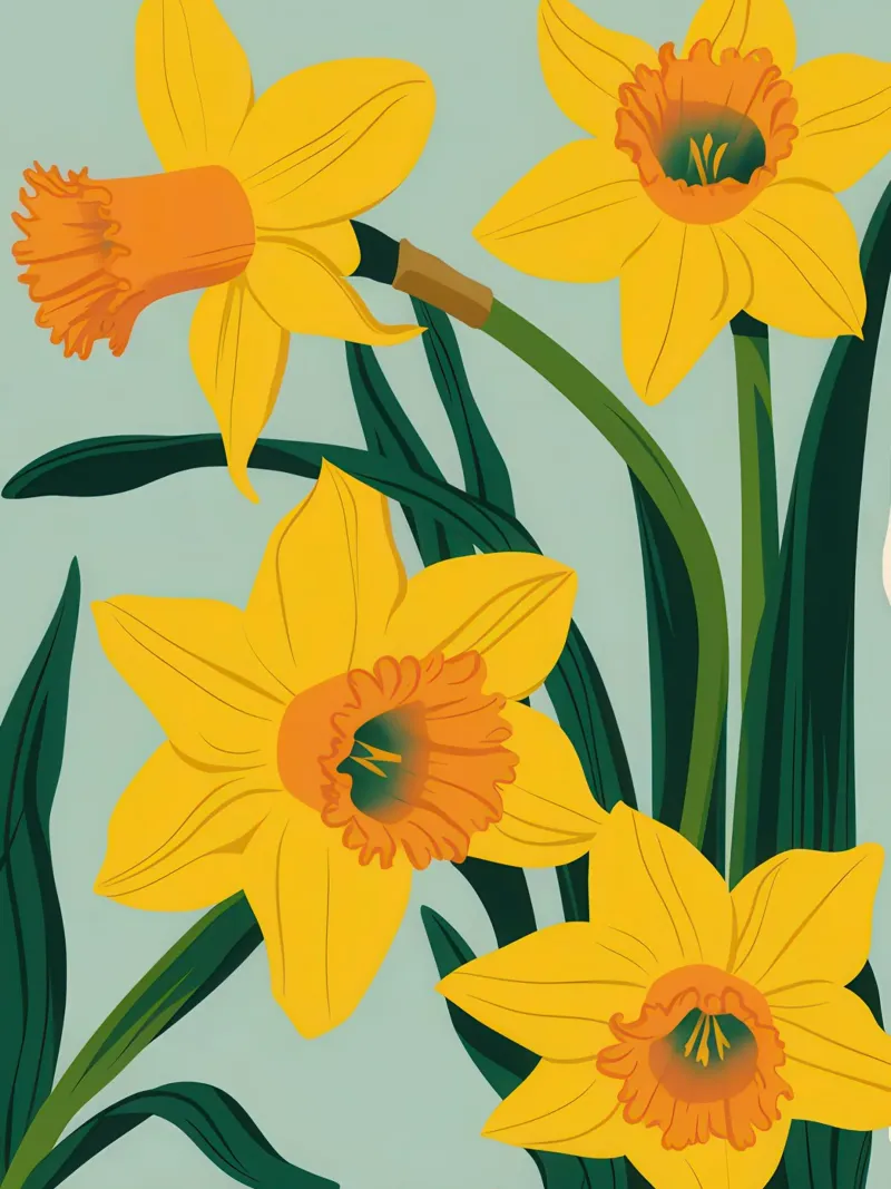 Golden Daffodil Radiance hahnemühle by Hollow Years