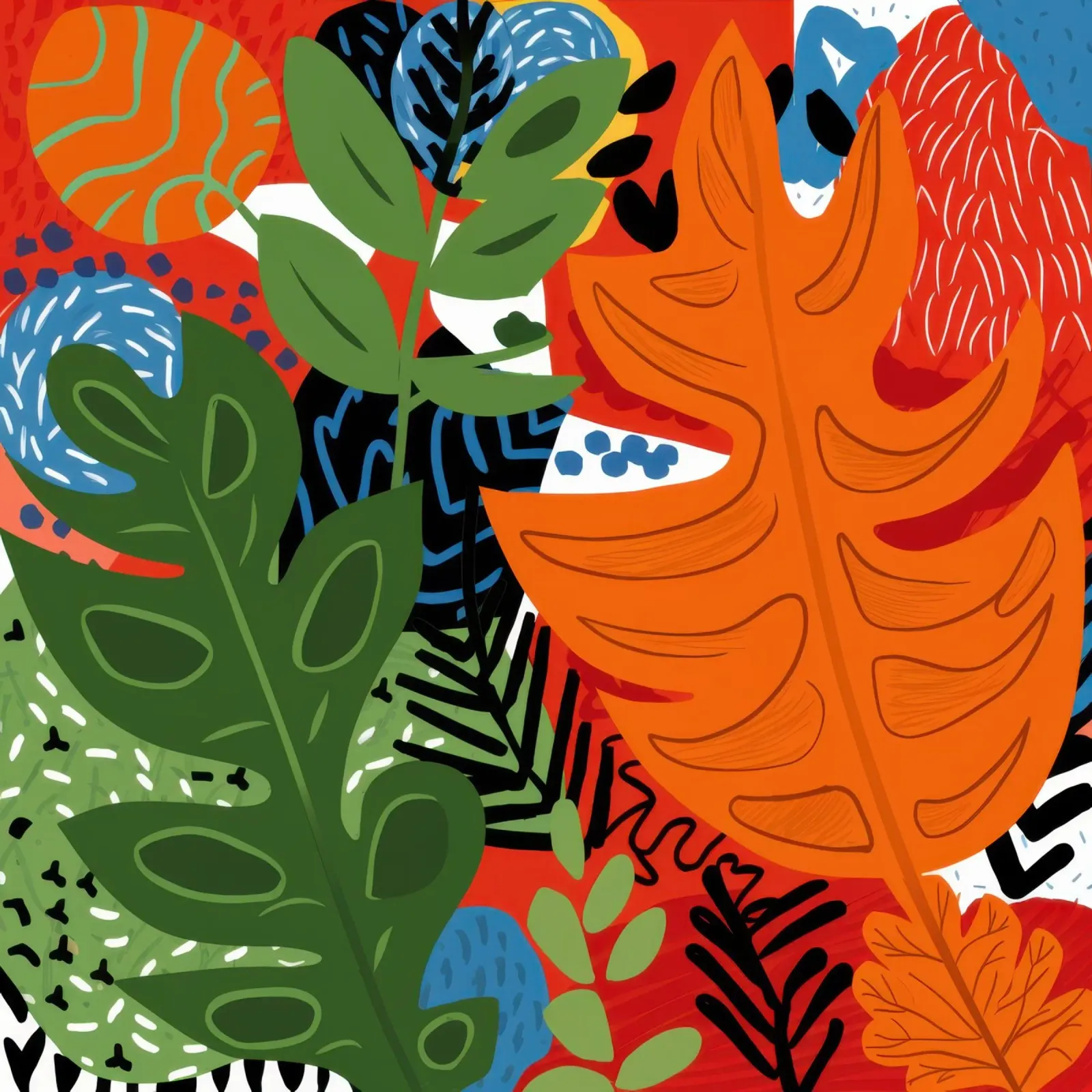 Jungla de tigres abstracta hahnemühle de Arcane Lines