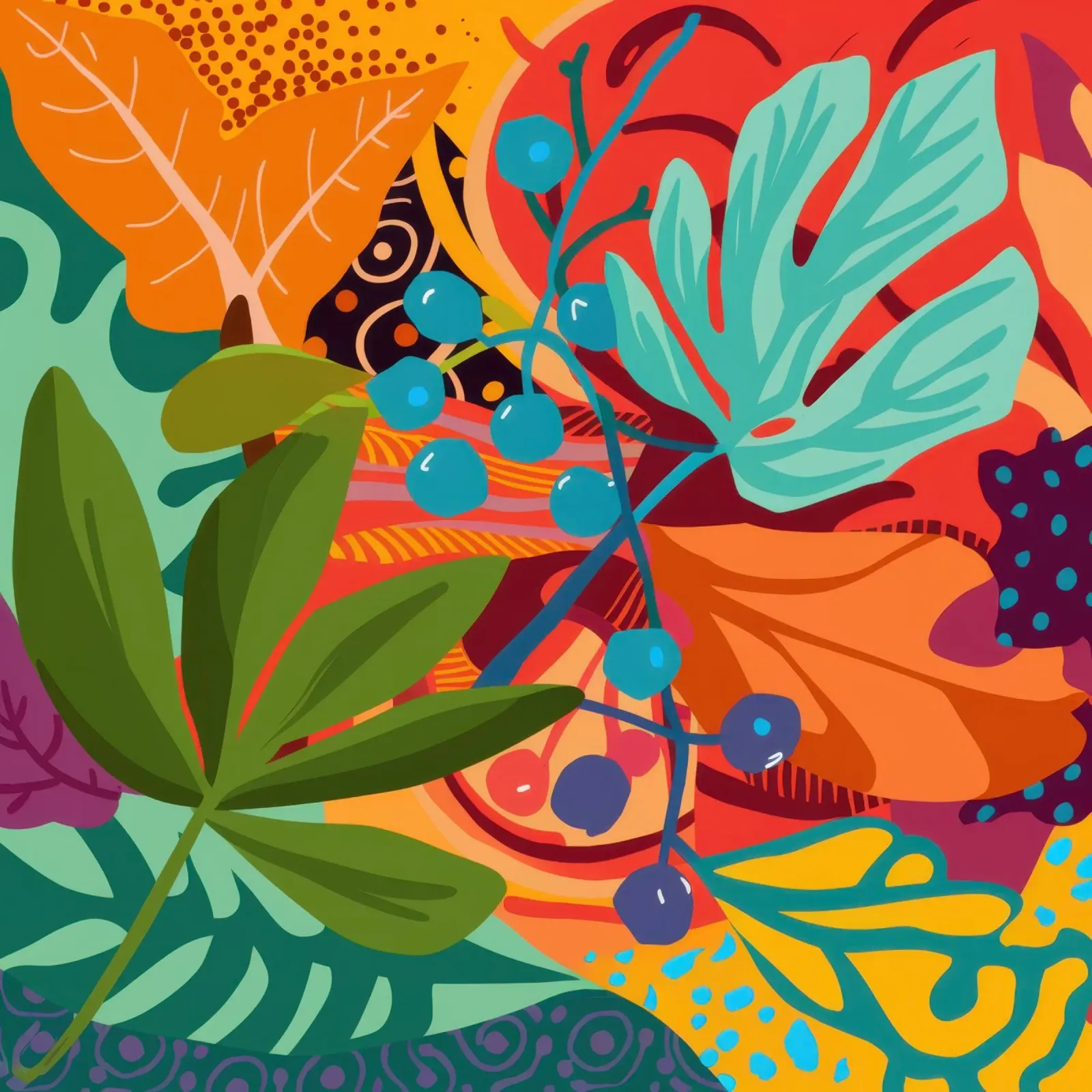 Tangerine Teal Tangle pellicola backlit da Arcane Lines