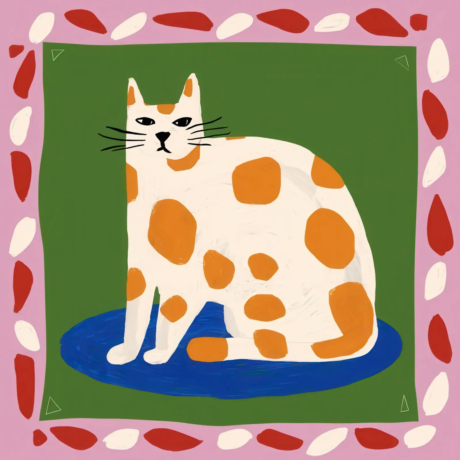 Framed Ocelot Opulence hahnemühle by Mossy Pigment
