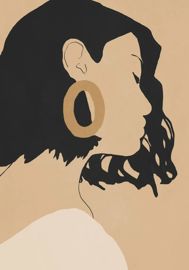 Shape of Her canvas with Floater frame by LeaDArt