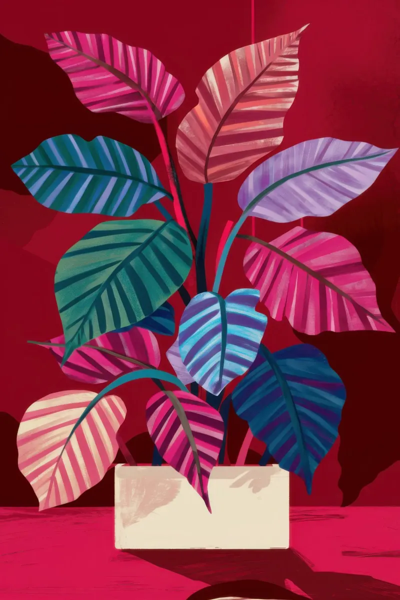 Crimson Leaf Solitude hahnemühle by Arcane Lines