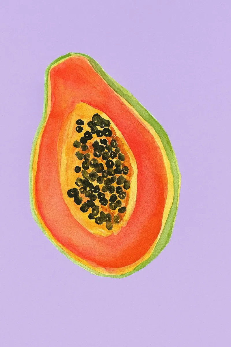 Papaya carta hahnemühle da Aquarevo