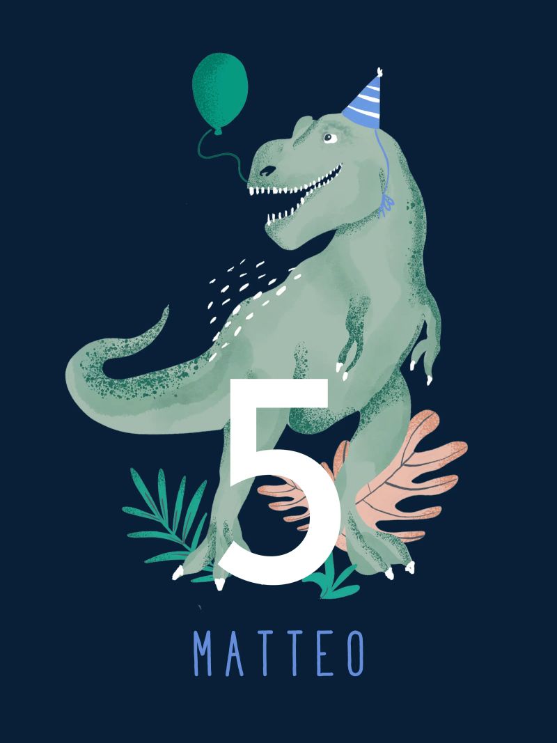 Tyrannosaurus poster avec cadre en plastique de Kartenliebe