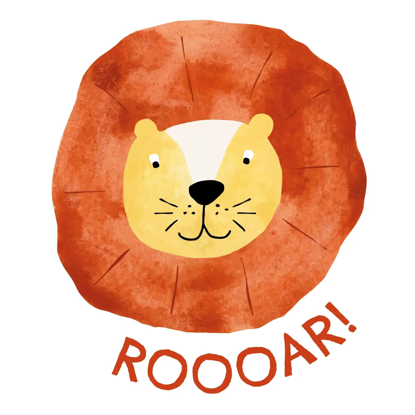 Roooar! poster with wooden frame by Fraysein Design