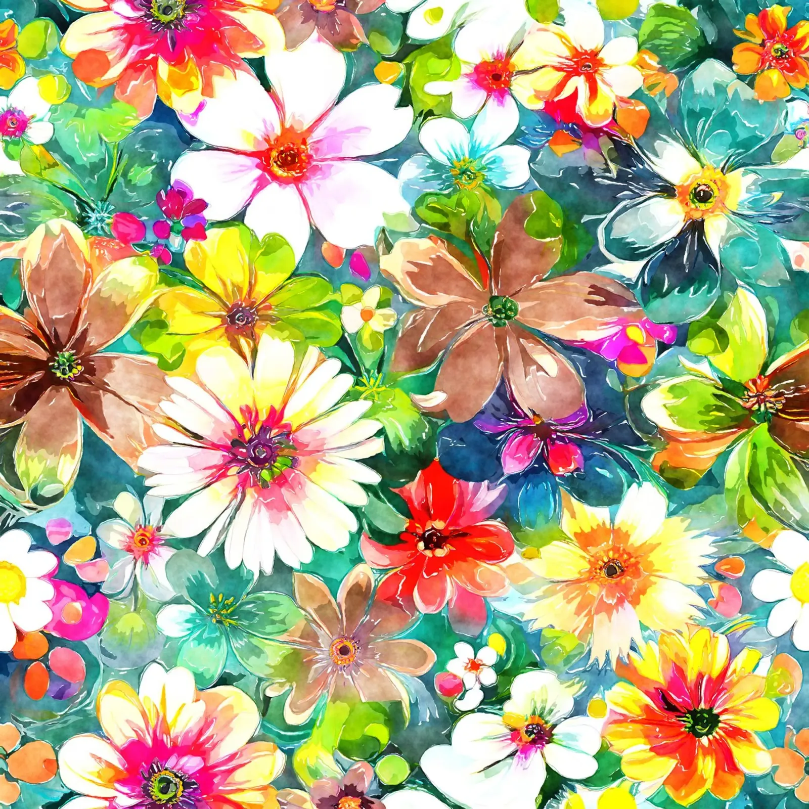 Whispers of the Wild Bloom canvas by Botanical Pattern House