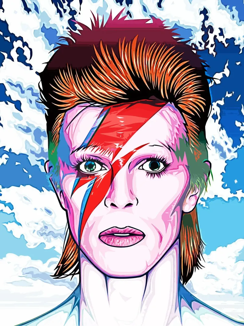David Bowie 12 Art Alu-Dibond von music soul