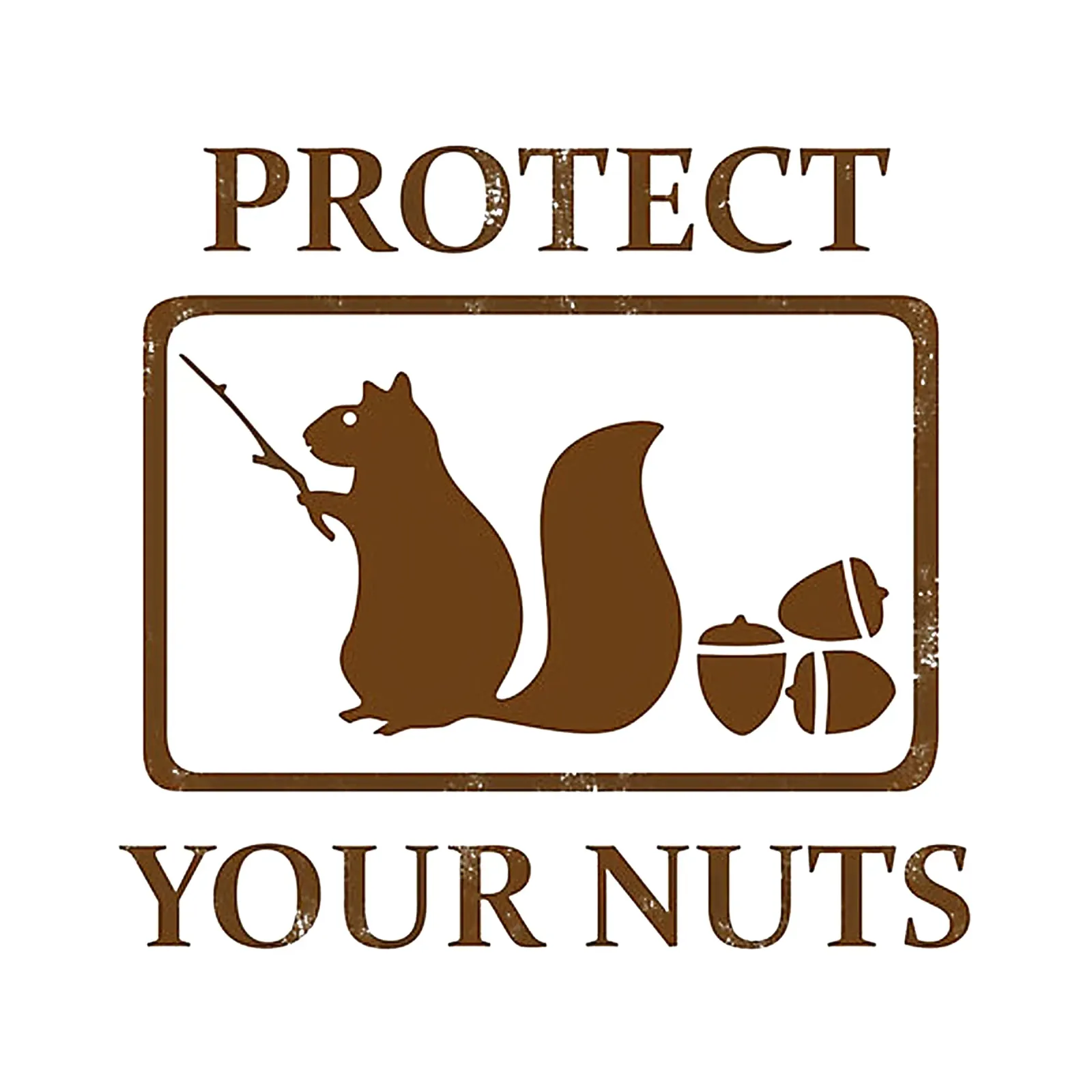 Protect Your Nuts Squirrel canvas by drabrenz