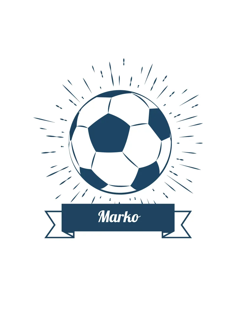 Soccer poster con telaio in plastica da Kartenliebe