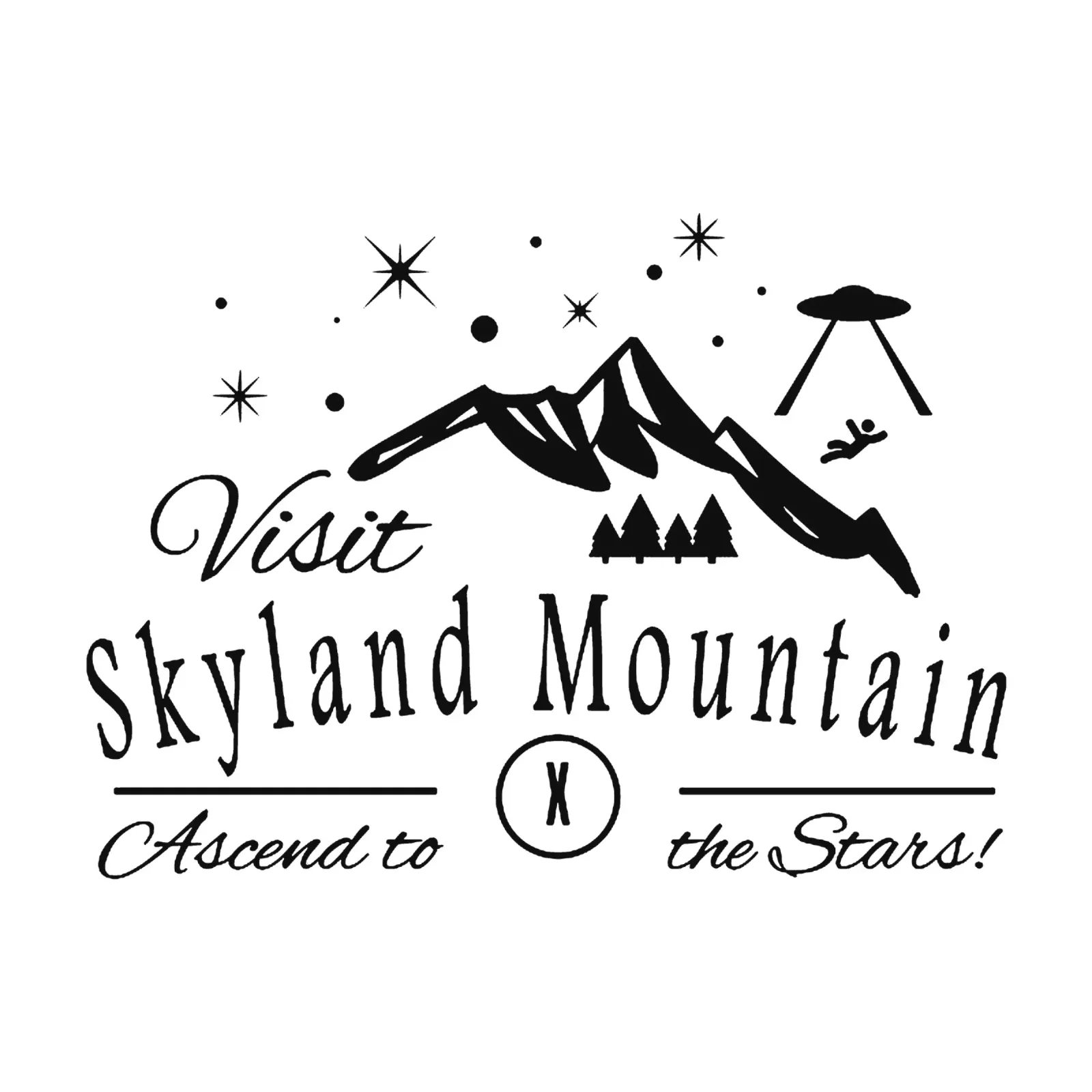 Montagna di Skyland poster con telaio in plastica da drabrenz