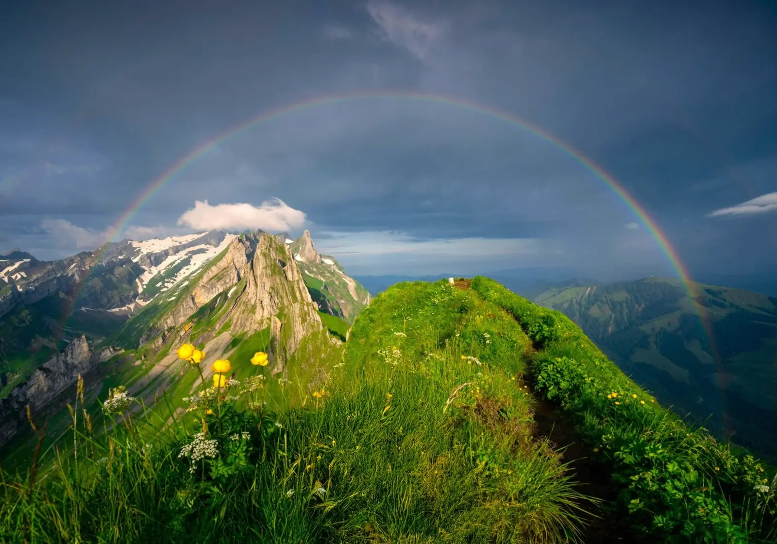 rainbow mountains poster by Earthly Visions