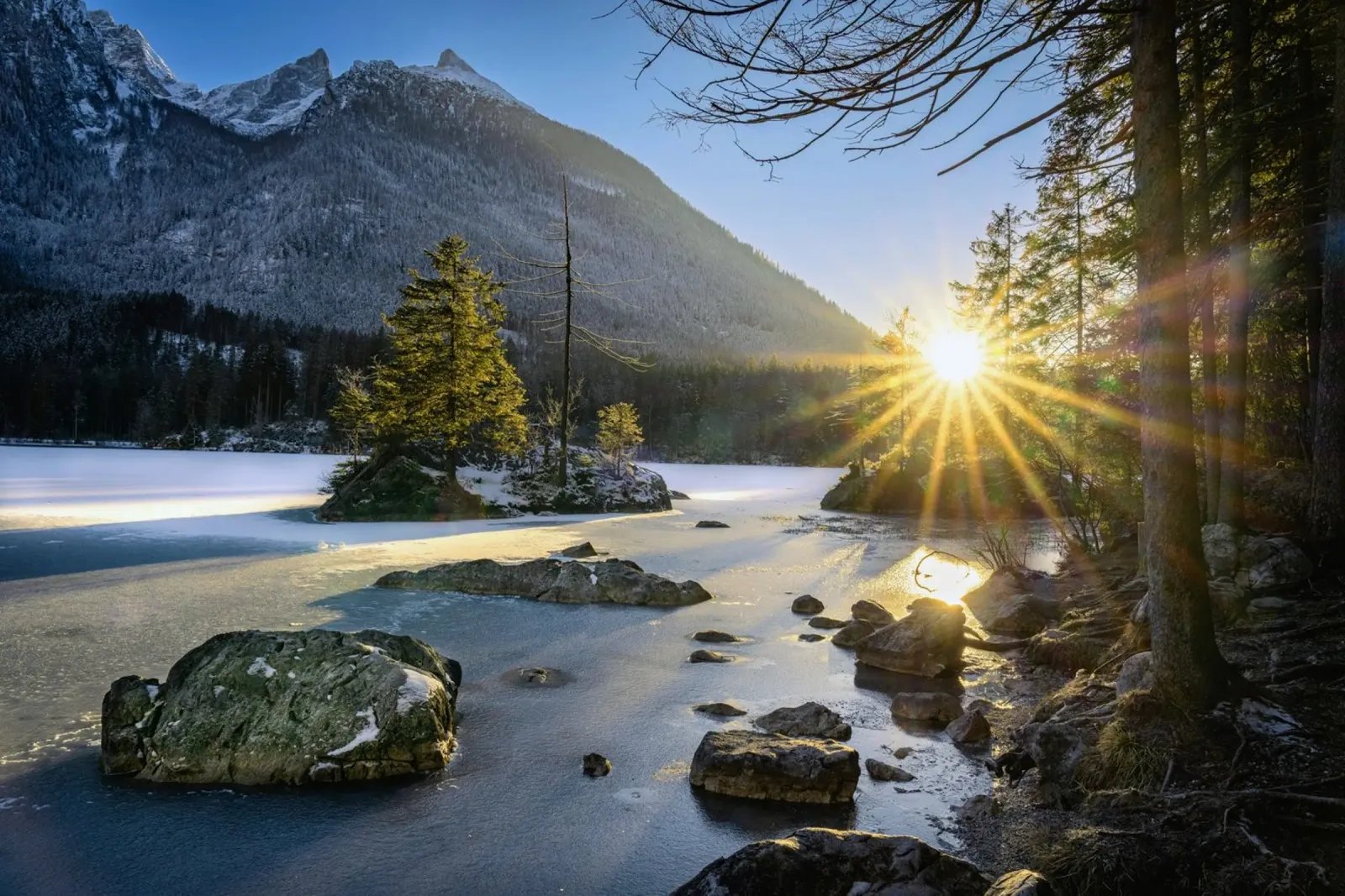 lac montagnes plexiglas de Earthly Visions