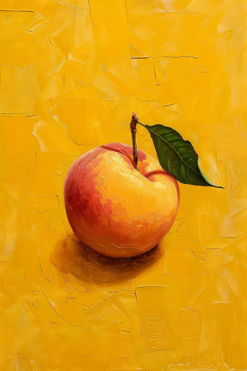 Golden Peach on Yellow Canvas pellicola backlit da Mosaic Dialogue