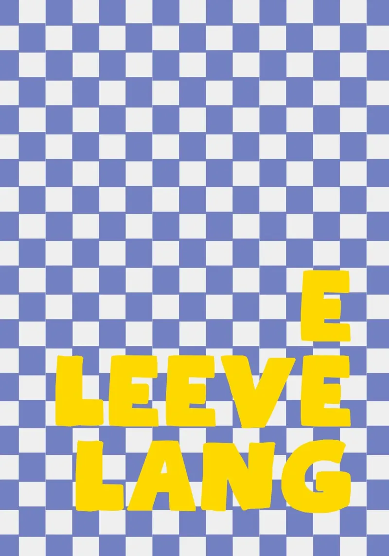 E Leeve Lang / I Love You poster con telaio in legno da Attaboy Dsgn