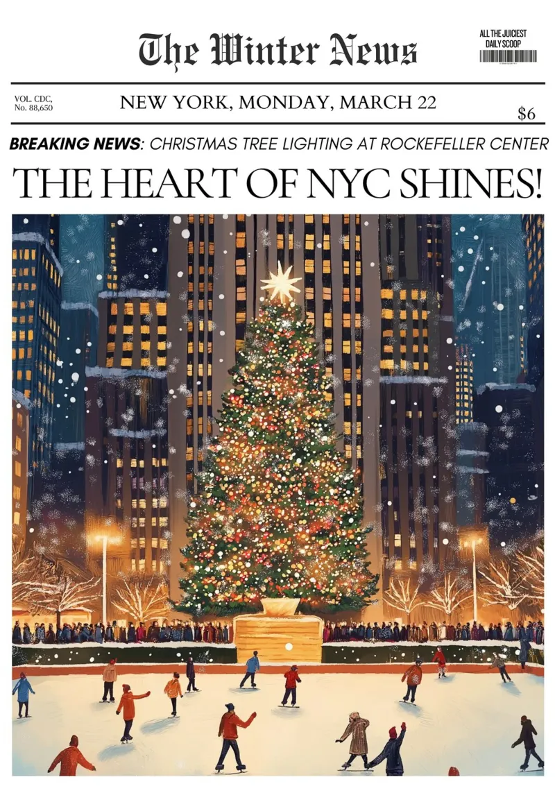 Natale a NYC: Novità invernali del Rockefeller Center poster da ClubArt