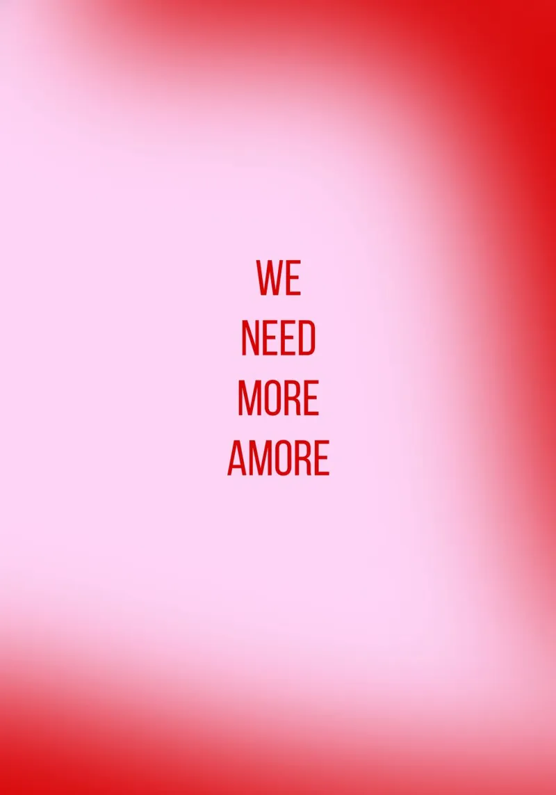Amore Amore pellicola backlit da Flo Klein