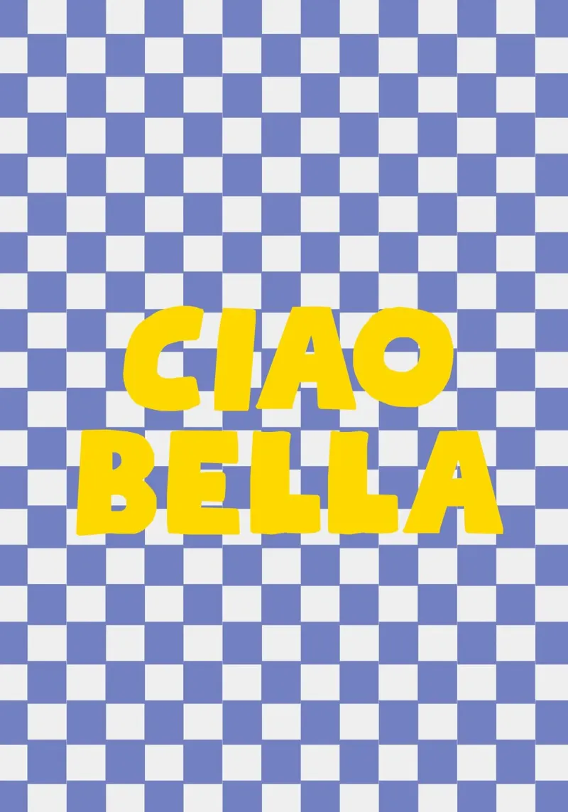 Ciao Bella pellicola backlit da Attaboy Dsgn