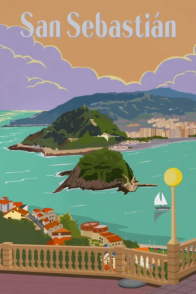 San Sebastian, Spagna poster da Alexandra Peack
