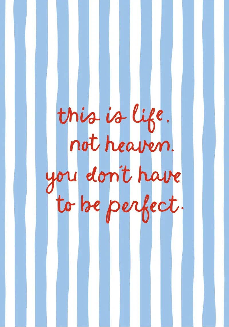 You don't have to be perfect carta hahnemühle da modeern