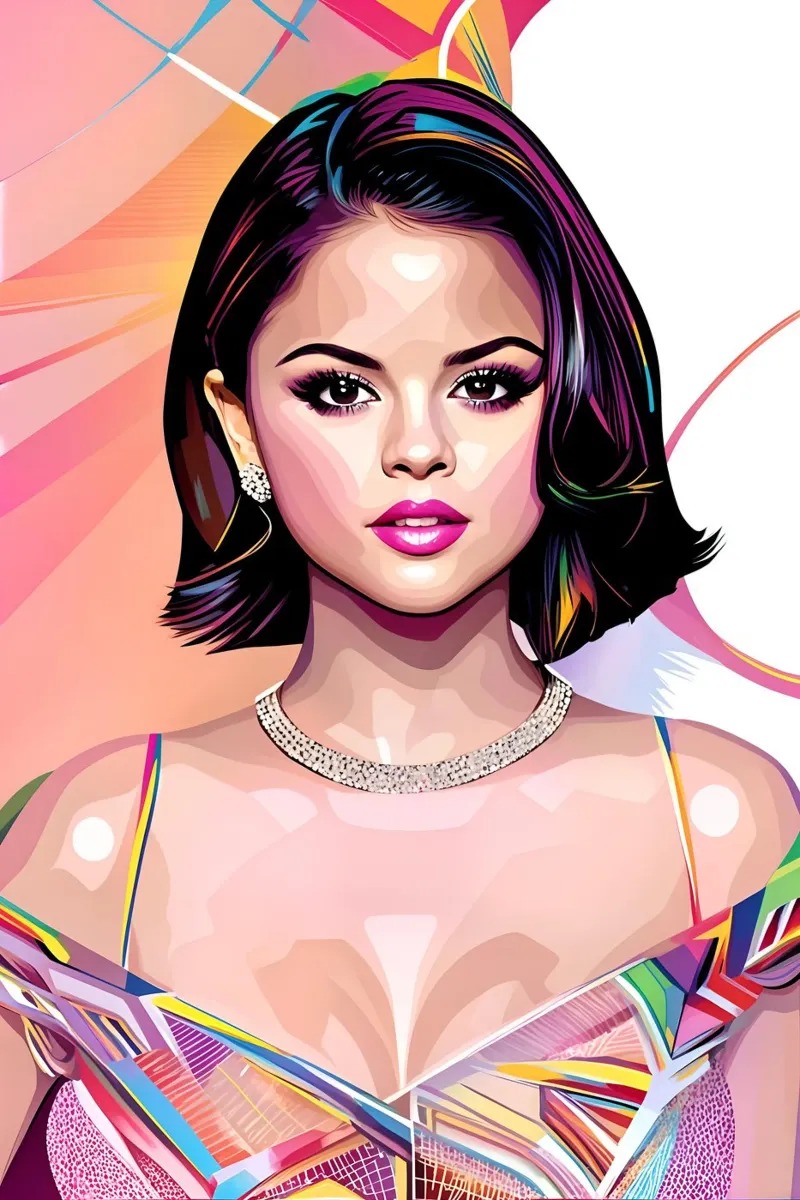 Selena Gomez hahnemühle by BONANZA