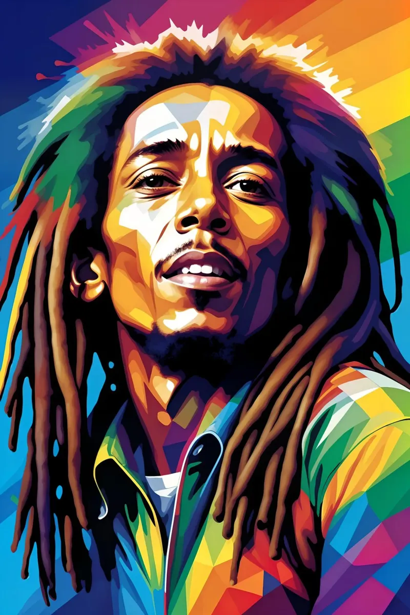 Bob Marley alu-dibond by BONANZA