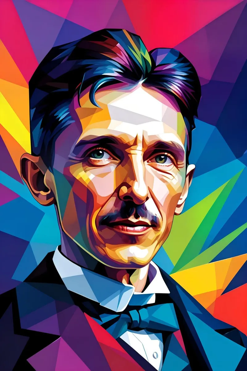 Nikola Tesla acrylic glass by BONANZA