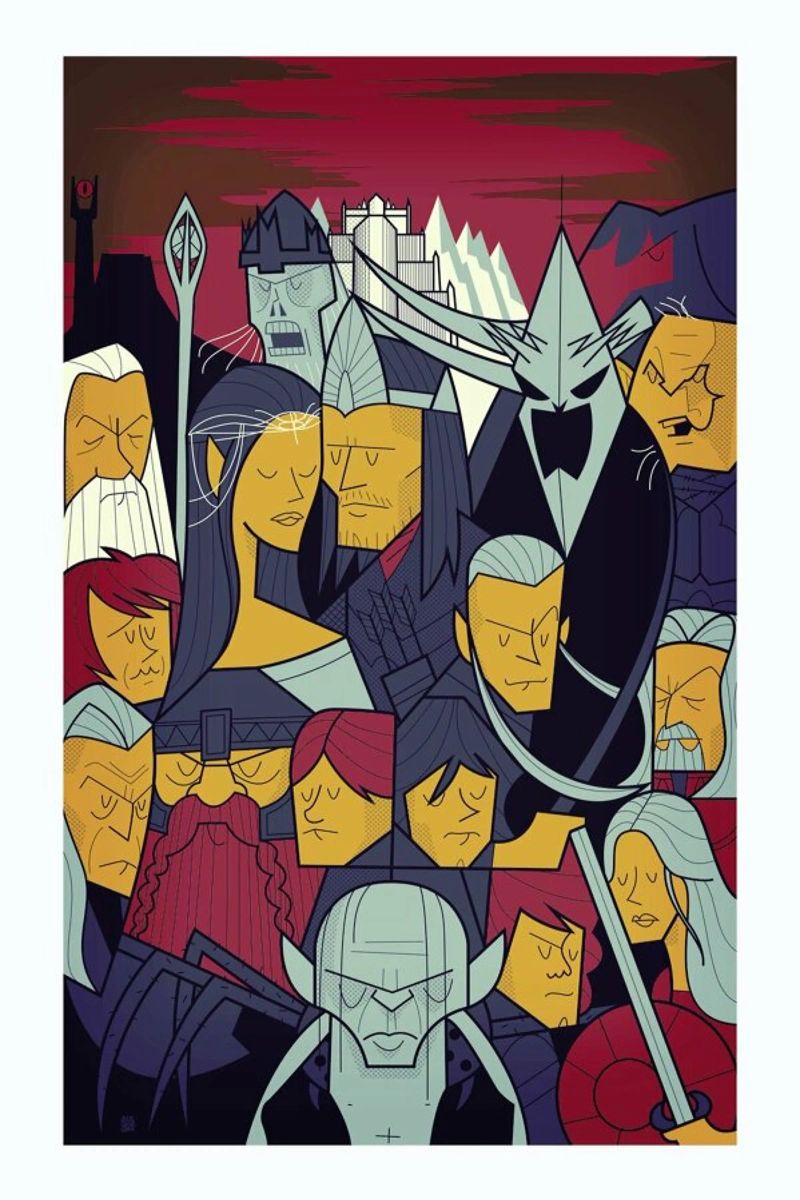 LORD OF THE RINGS 3 poster by Ale Giorgini
