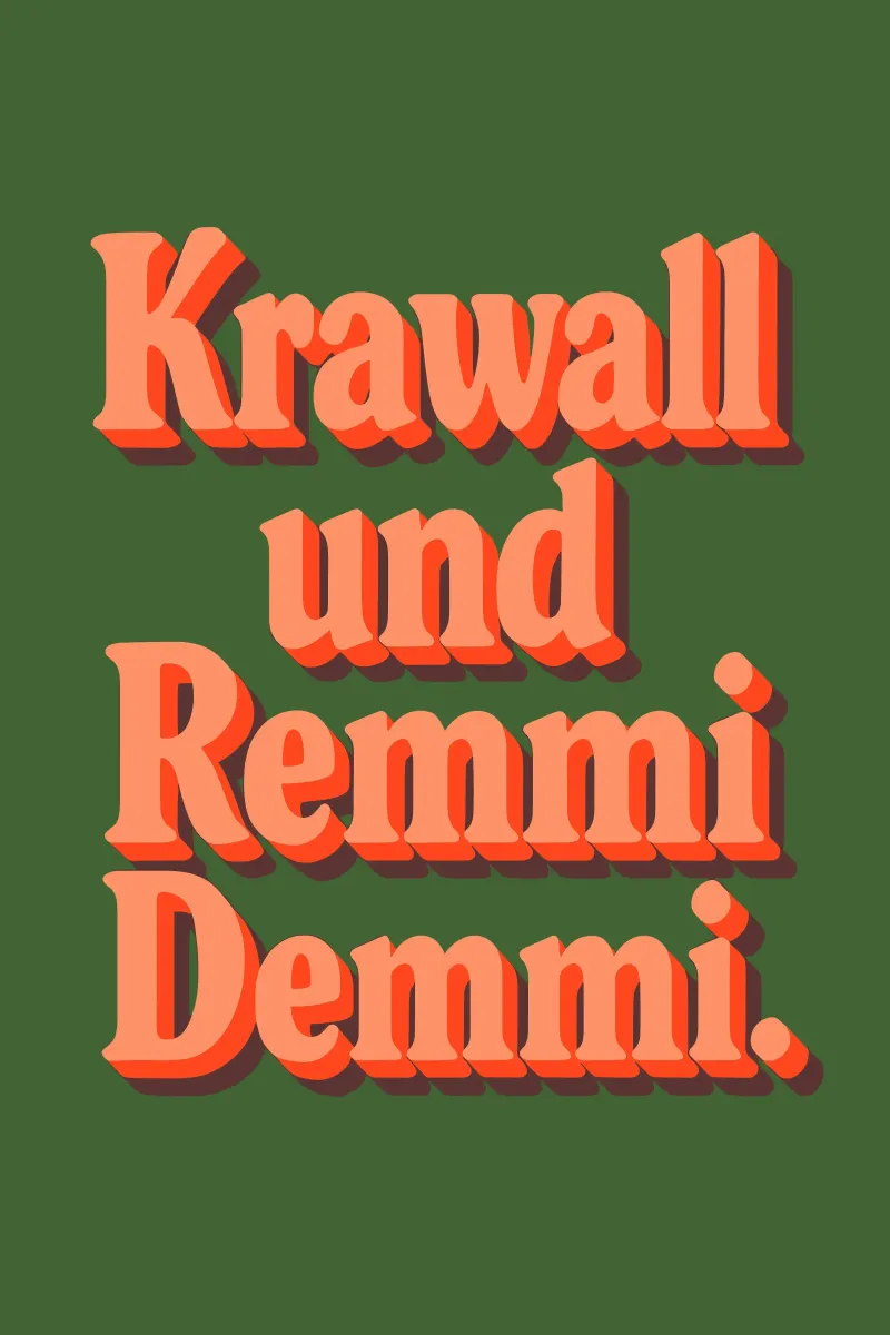 Krawall und Remmidemmi plexiglass da QuooodZ by MooodzArt
