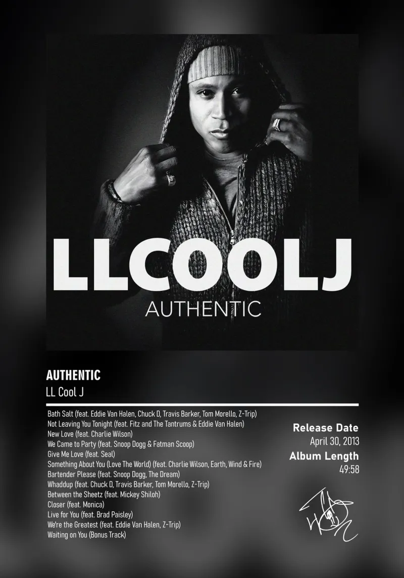 Authentic By LL Cool J pellicola backlit da DGUnder