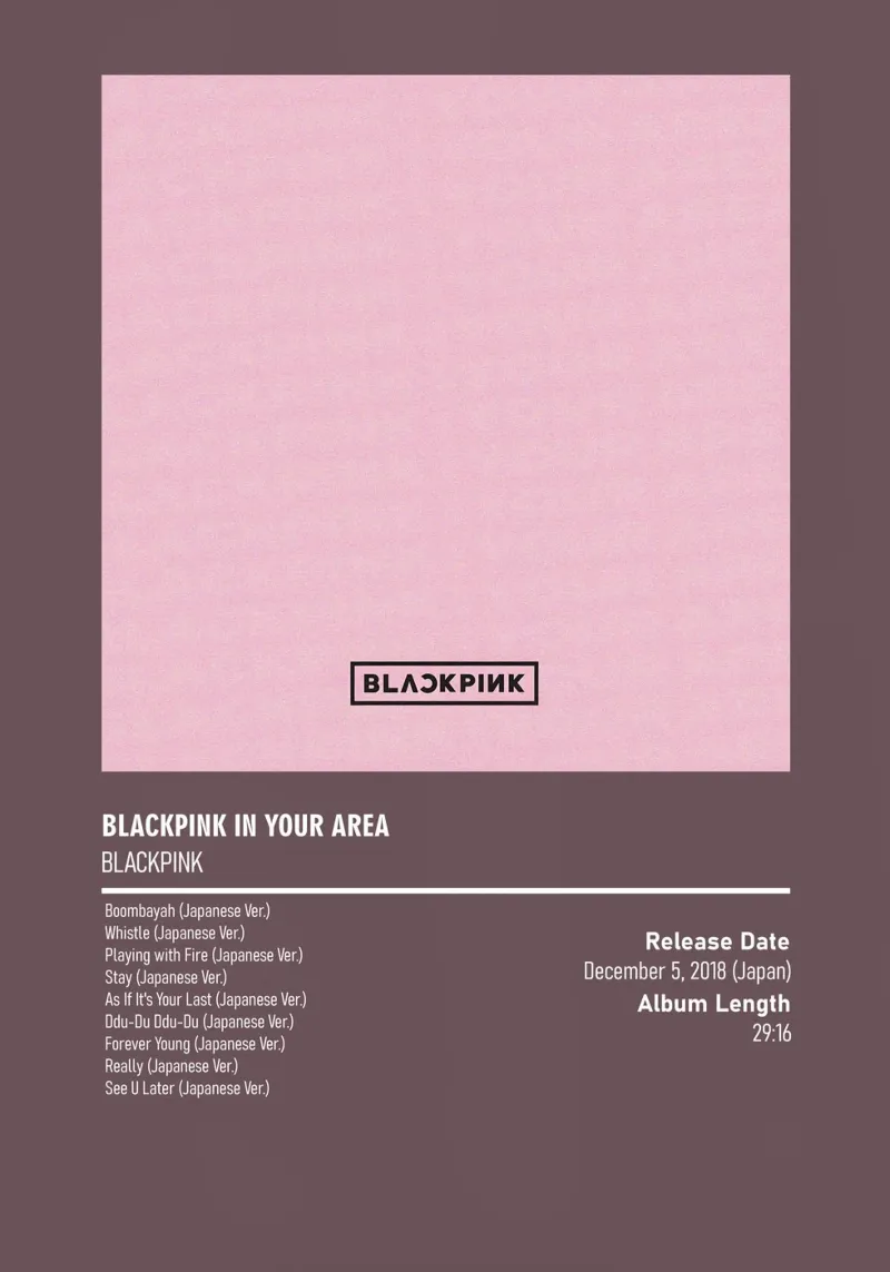BLACKPINK IN YOUR AREA By BLACKPINK metacrilato de DGUnder