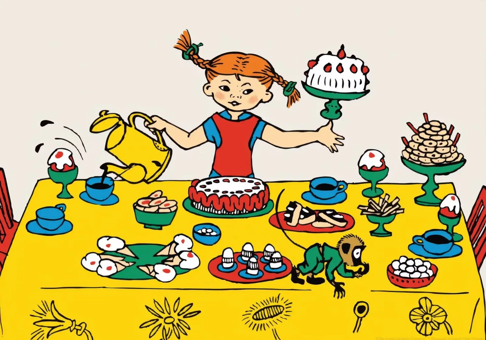 Pippi Calzelunghe e la festa pellicola backlit da Earl Beeman