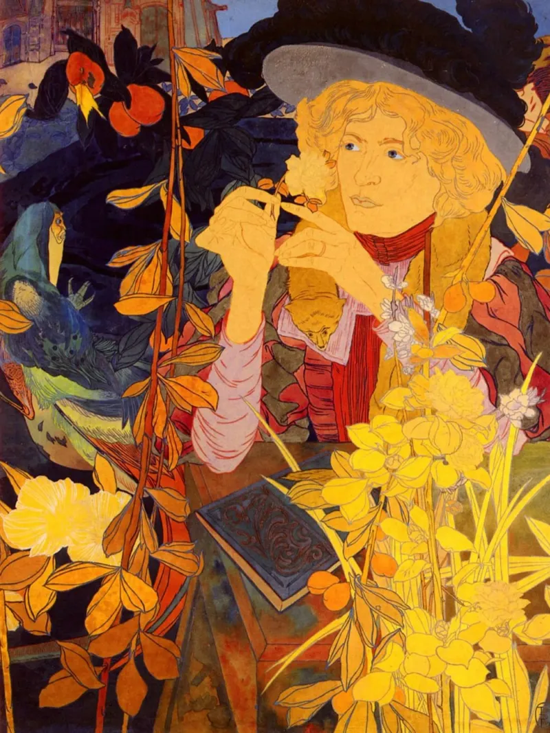 Fiori di ragazza - Georges De Feure pellicola backlit da marycome