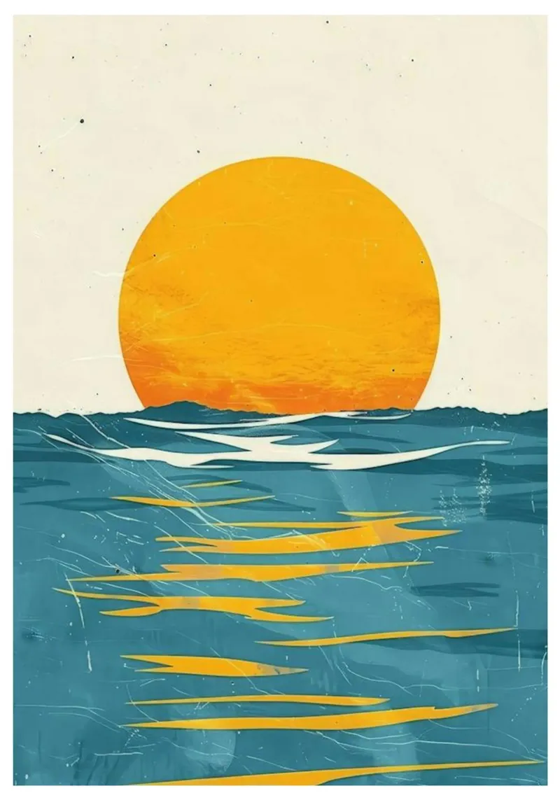 Zonsondergang Canvas Print 7 canvas van muench benjamin