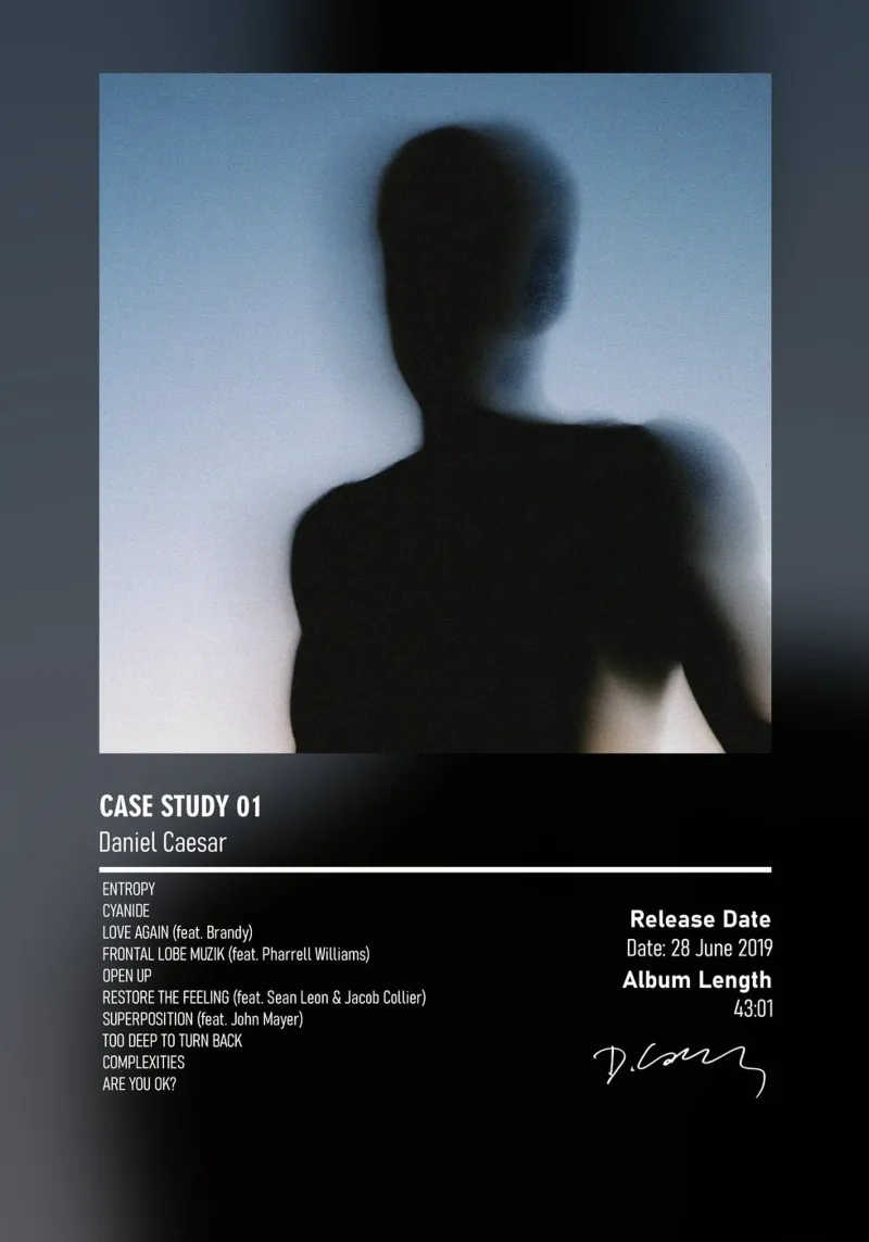 CASE STUDY 01 By Daniel Caesar pellicola backlit da DGUnder
