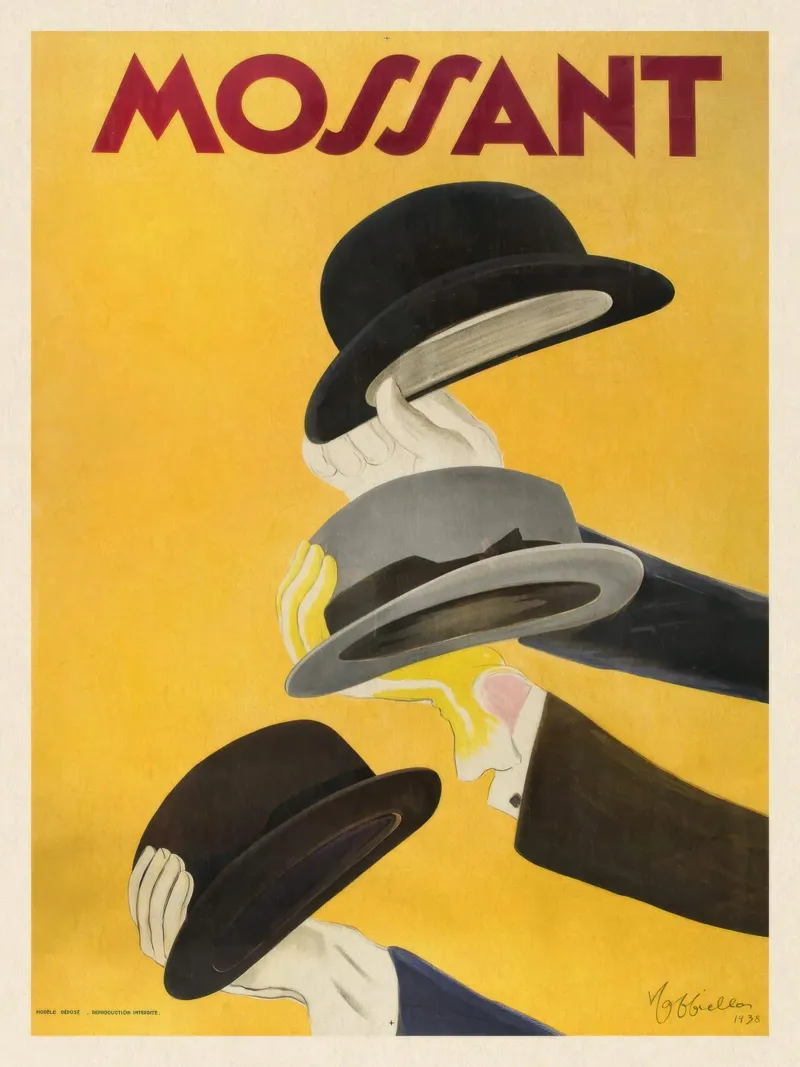Mossant poster met houten frame van muench benjamin