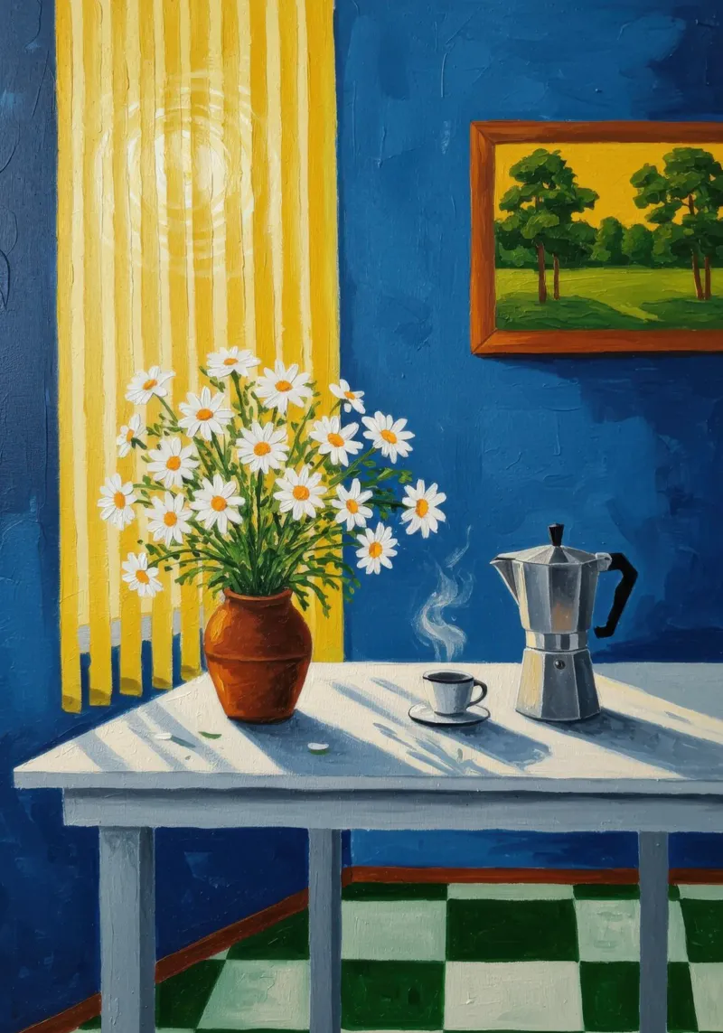 Window Still Life alu-dibond by Lune Dreams