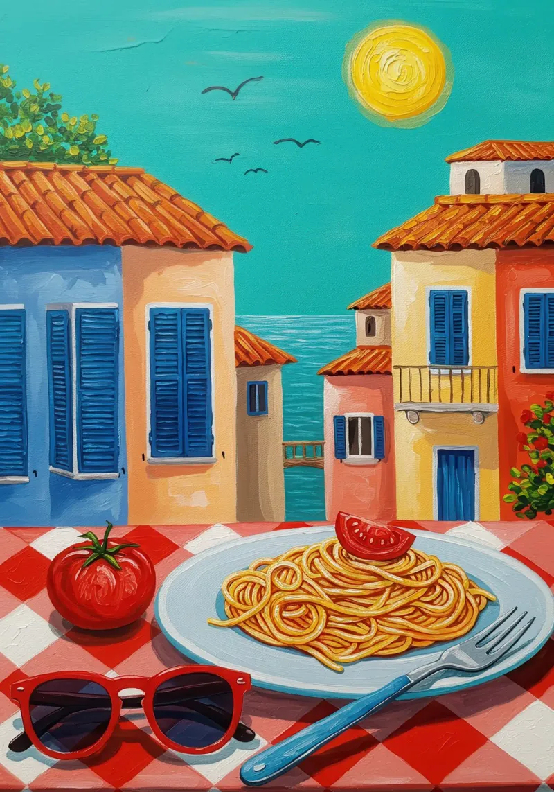 Spaghetti Terrace View pellicola backlit da Lune Dreams