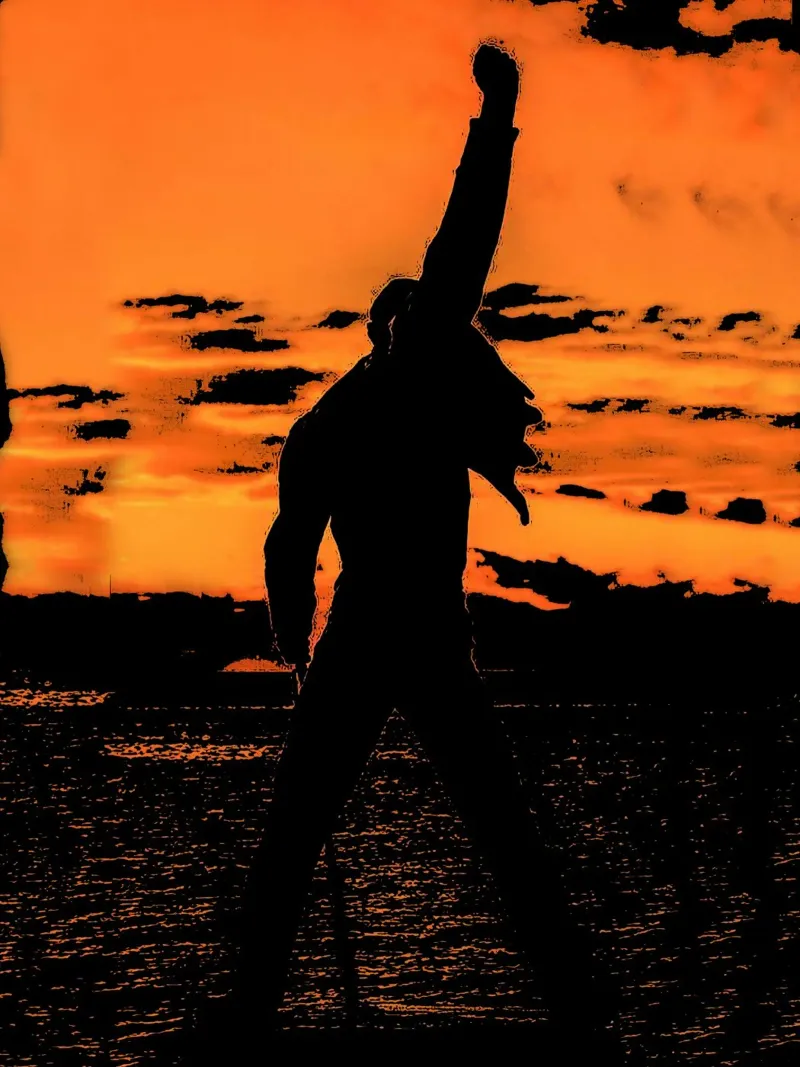 Freddie Mercury 6 Arte pellicola backlit da music soul