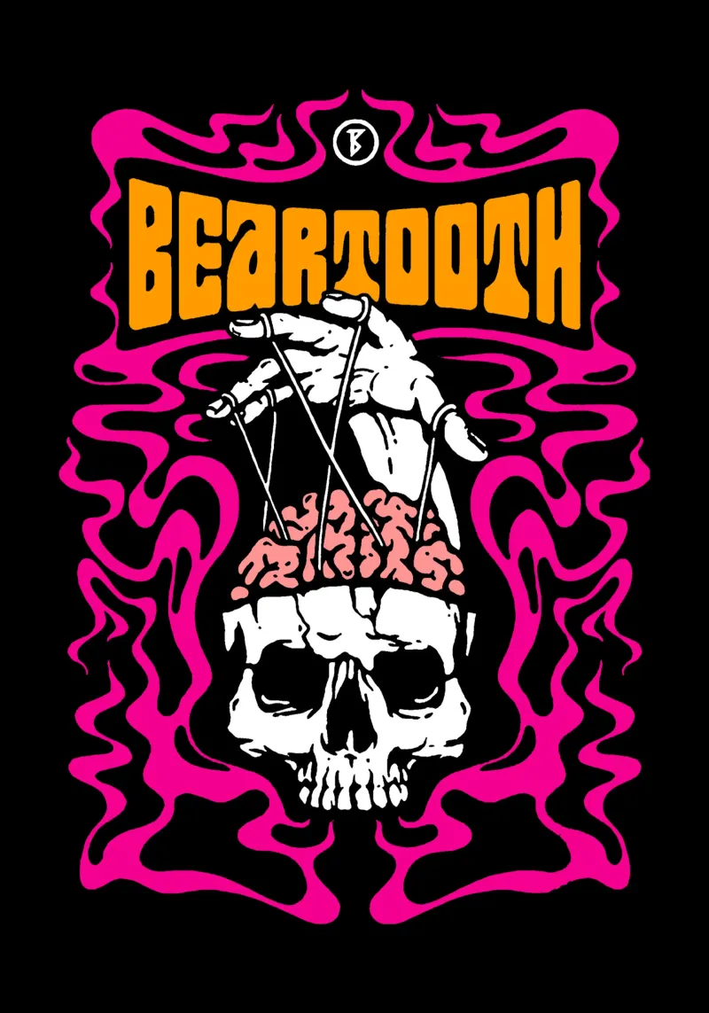 Cranio cerebrale vintage - Beartooth pellicola backlit da https://www.juniqe.com/uk/shop/Henndraws