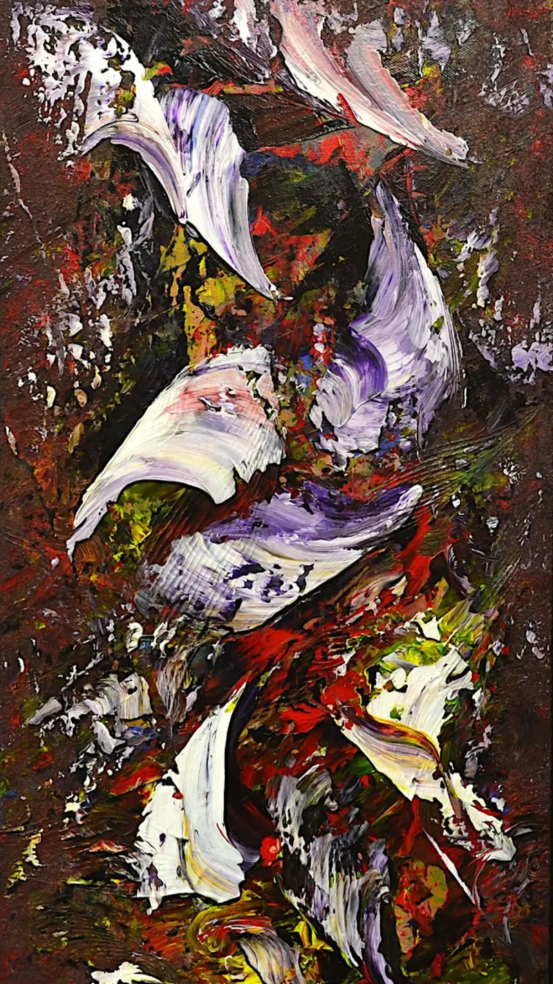 NOTTE ILLUMINATA pellicola backlit da Thierry Vobmann Abstract painting