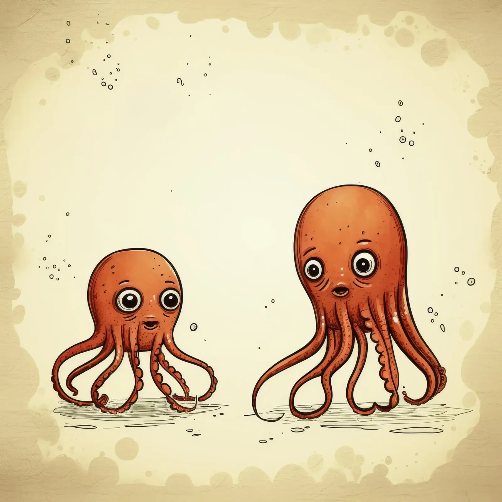 Retro Squid Duo pellicola backlit da Funny Animals