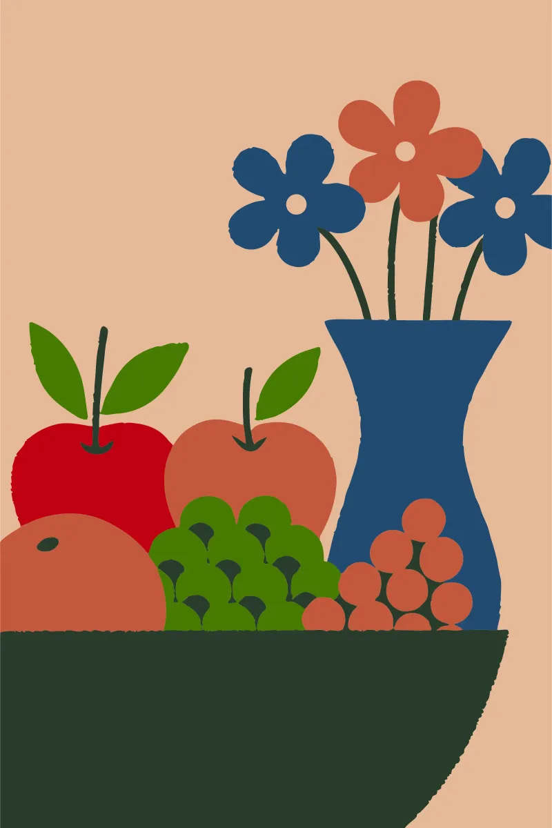 Frutti e fiori pellicola backlit da TRENDY POSTER SHOP