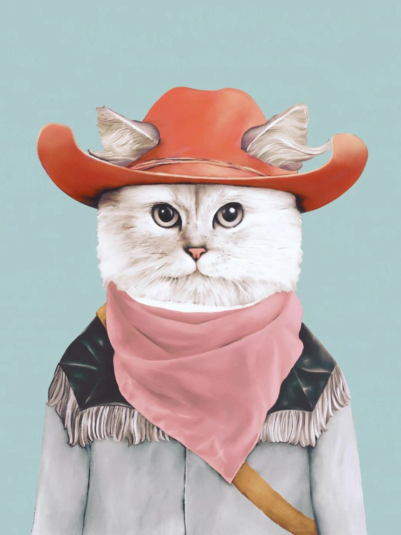 Rodeo Cat poster by Animal Crew