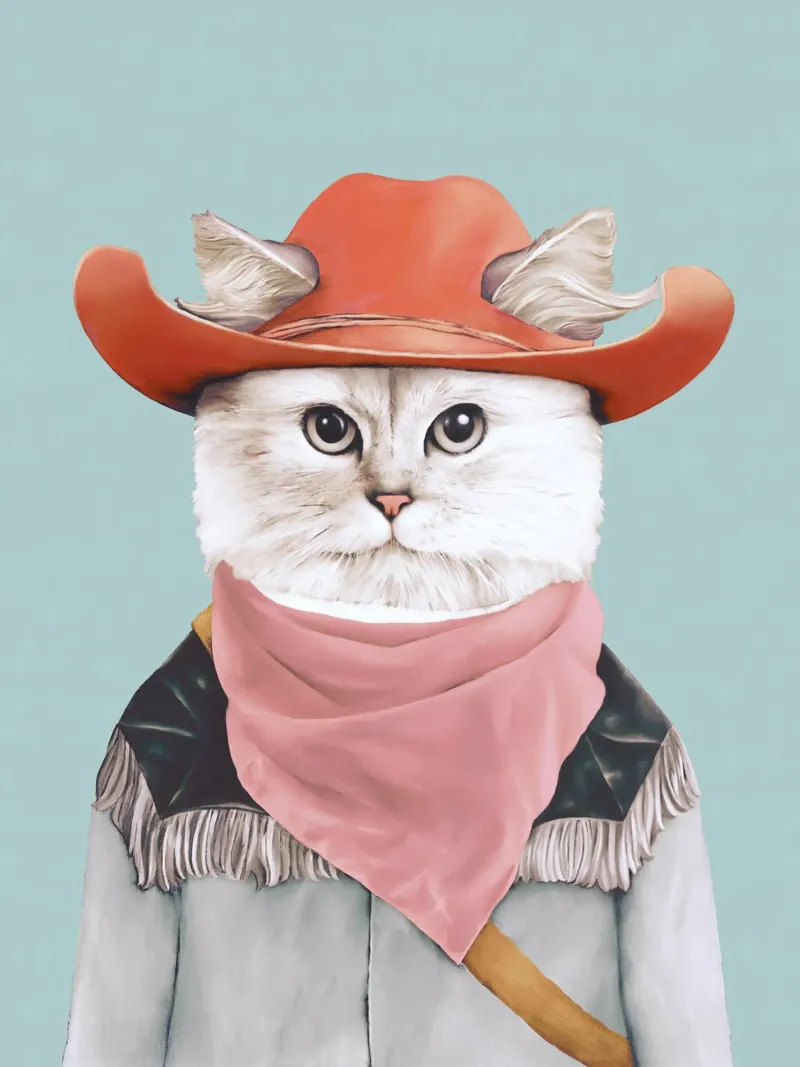 Rodeo Cat hahnemühle van Animal Crew